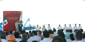 Arranca dragado del canal de navegación del Puerto del Norte de Matamoros,  Tamaulipas
