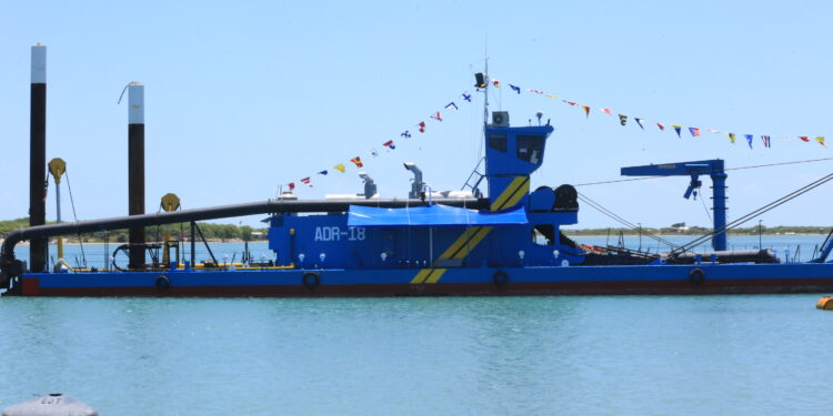 Arranca dragado del canal de navegación del Puerto del Norte de Matamoros,  Tamaulipas