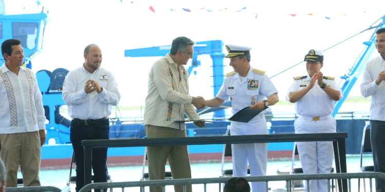 Arranca dragado del canal de navegación del Puerto del Norte de Matamoros,  Tamaulipas