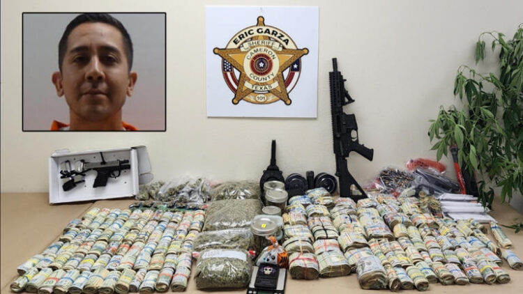 Le encuentran armas, droga y dinero en su casa