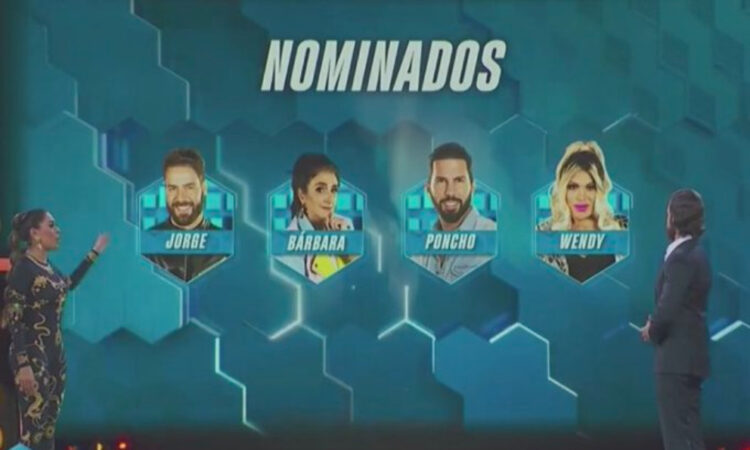 Wendy, Jorge, Poncho y Bárbara son los nominados de La Casa de los Famosos