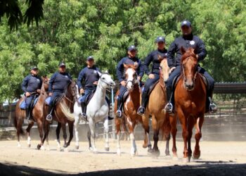 Jinetes de la Guardia Estatal preservan seguridad en áreas rurales y naturales