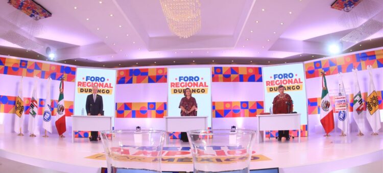 Finalistas del Frente Amplio por México participaron en Foro Regional de Durango