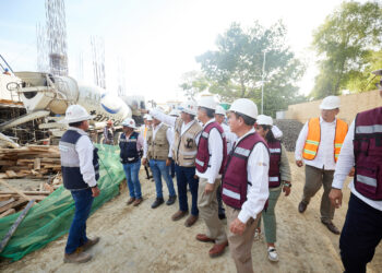 Constata Américo Villarreal avances del Hospital Regional del ISSSTE-Tampico