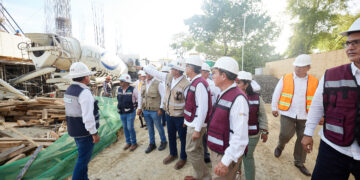 Constata Américo Villarreal avances del Hospital Regional del ISSSTE-Tampico