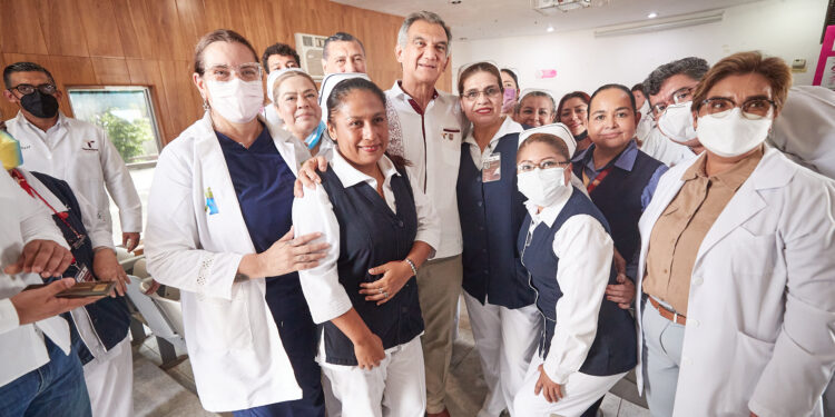 Constata Américo Villarreal avances del Hospital Regional del ISSSTE-Tampico