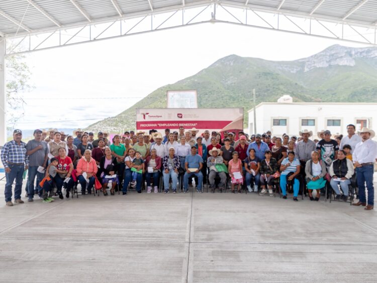 Lleva SEBIEN, apoyo a beneficiarios del programa “Empleando Bienestar” a Bustamante