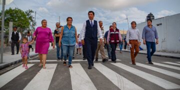 Entrega alcalde Mario López más pavimentaciones a matamorenses