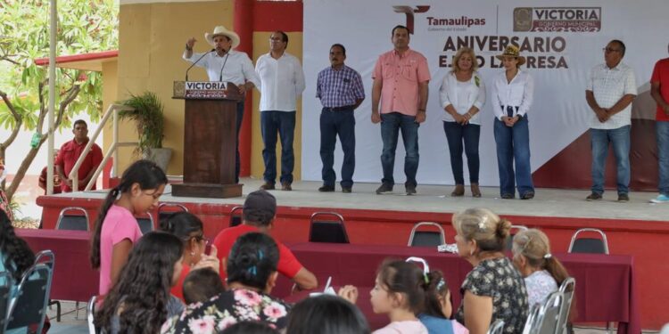 Acude alcalde Gattás a festejos del 87 aniversario del Ejido “La Presa” de Victoria