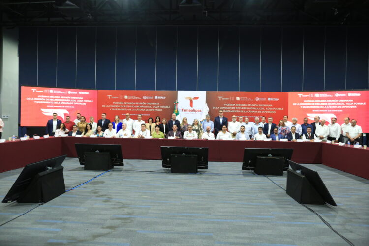 Analizan Diputados, CONAGUA y Gobernador Villarreal problemática hídrica y soluciones para Tamaulipas