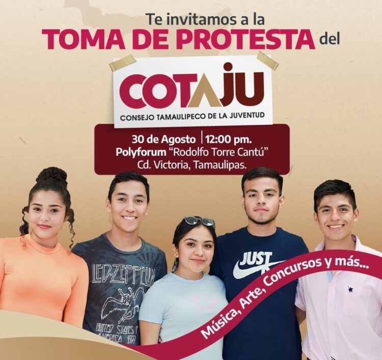 Rendirá protesta el Consejo Tamaulipeco de la Juventud el 30 de agosto
