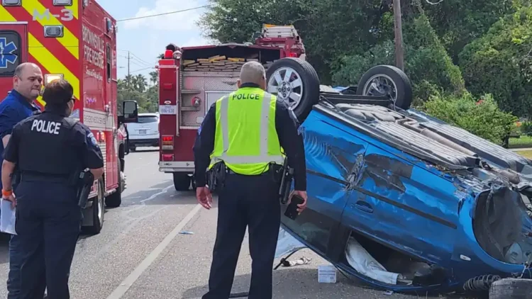 Volcadura deja 3 lesionados en Brownsville