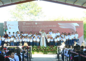 Tamaulipas participa con el presidente López Obrador en ceremonia del nuevo ciclo escolar