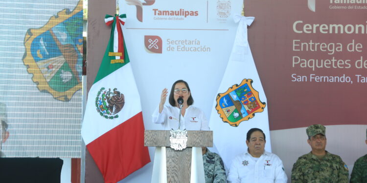Tamaulipas participa con el presidente López Obrador en ceremonia del nuevo ciclo escolar