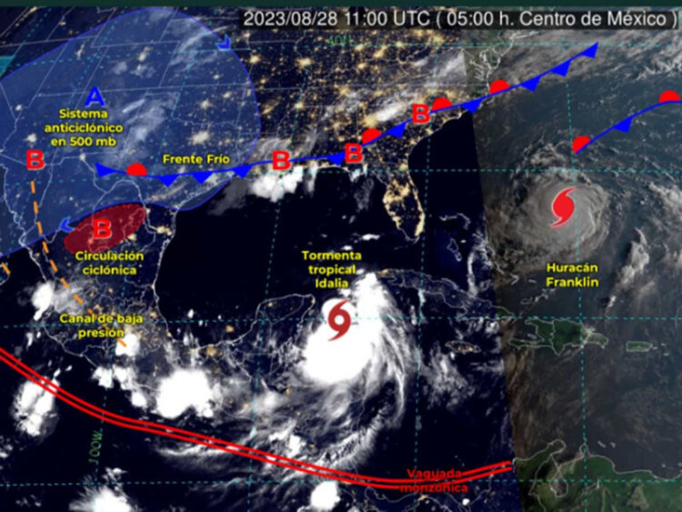 ‘Franklin’ ya es categoría 4 y es el primer gran huracán del Atlántico en 2023