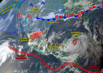 Tormenta Tropical ‘Idalia’ provocará lluvias en Península de Yucatán 