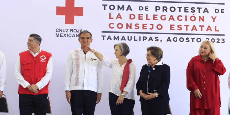 Se compromete Américo Villarreal a que nada falte a la Cruz Roja en Tamaulipas