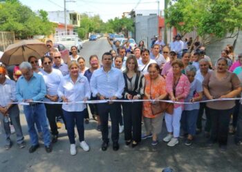 Entrega Gattás obras de pavimentación en Col. Tecnológico de Cd. Victoria