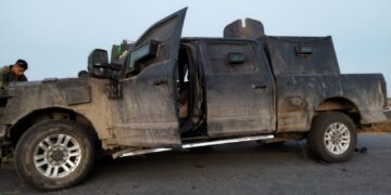 Aseguran vehículos blindados en ejido “El Barranco” de San Fernando