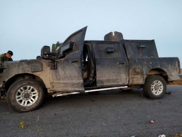 Aseguran vehículos blindados en ejido “El Barranco” de San Fernando