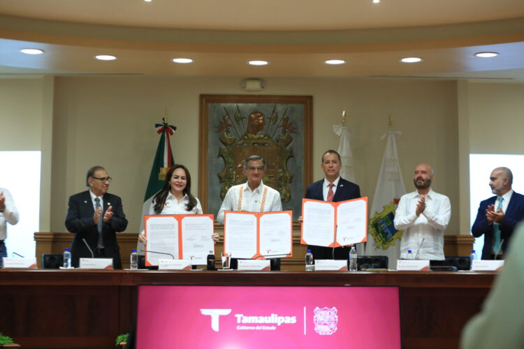 Firman histórico acuerdo Tamaulipas y NADBank, para sanear el río Bravo