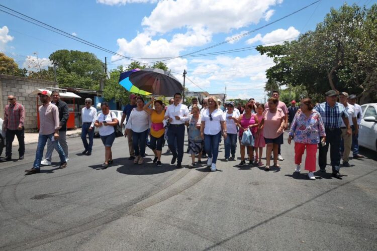 Entregan obras de pavimentación en diversas calles de Cd. Victoria
