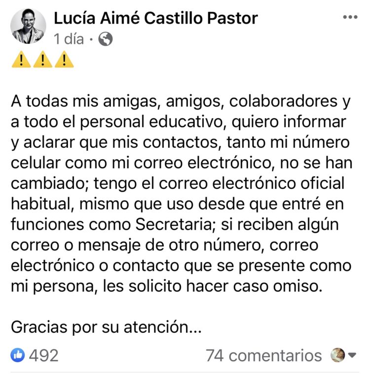 Intentan defraudar a nombre de la Secretaria de Educación