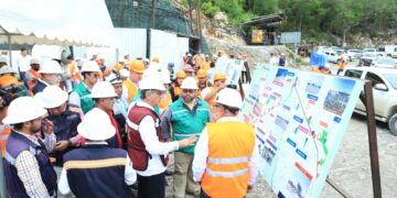 Supervisa gobernador de Tamaulipas avance del mega-tunel de nueva autopista Mante-Ocampo-Tula