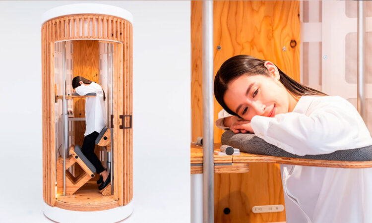 Japón introduce la “Siesta Jirafa”: Una cápsula para descansar en el trabajo