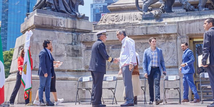 La transformación de México debe continuar, dice Américo Villarreal desde el Ángel de la Independencia