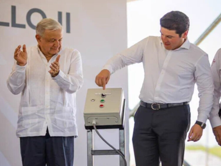 AMLO y Samuel García inauguran primera etapa del Acueducto El Cuchillo II