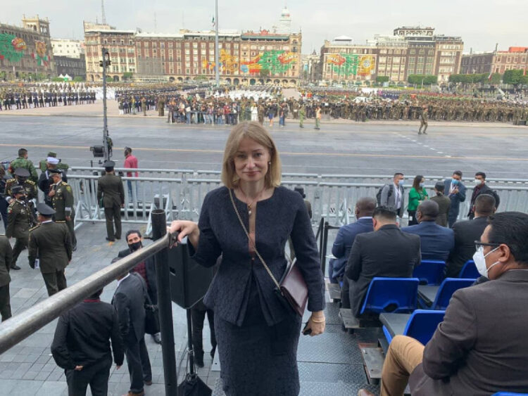 Embajadora de Ucrania en México critica participación rusa en el Desfile Militar