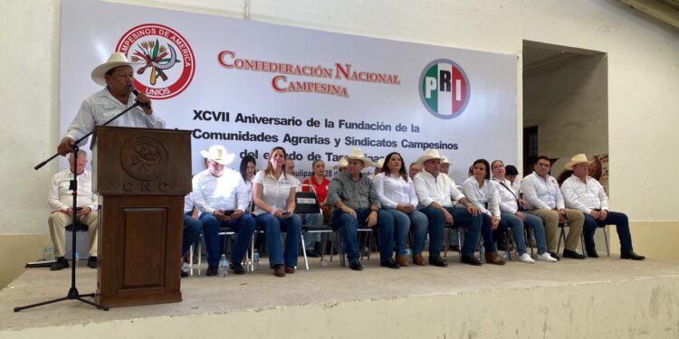 Festejan 97 aniversario de la Liga de Comunidades Agrarias y Sindicatos Campesinos de Tamaulipas