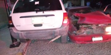 Borracho provoca carambola en calles de Tula, Tamaulipas