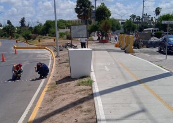 Realiza Gobierno de Matamoros trabajos para agilizar tráfico vehicular en el Puente Viejo