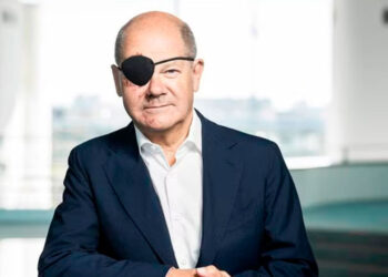 Olaf Scholz sorprende con aparición ‘Parchada’ tras pequeño incidente deportivo