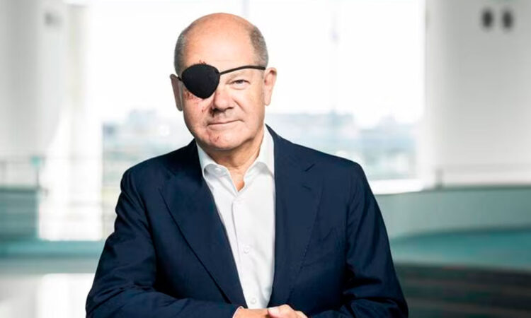 Olaf Scholz sorprende con aparición ‘Parchada’ tras pequeño incidente deportivo