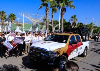 Refuerzan seguridad en frontera de Tamaulipas; Américo Villarreal entrega cien patrullas a Guardia Estatal