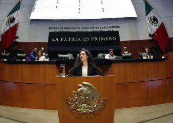 Expone Luisa María Alcalde situación de la política interior del país, ante Pleno del Senado