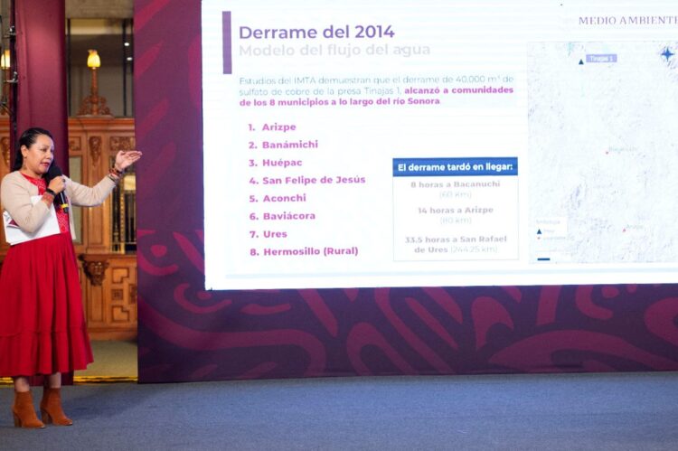 Gobierno federal denuncia penalmente a Grupo México por derrame en Río Sonora