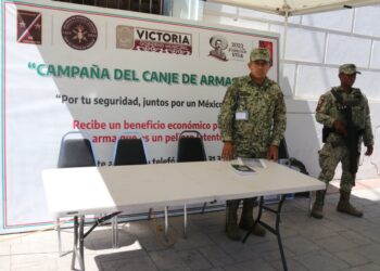 Continúa campaña de desarme voluntario en Cd. Victoria