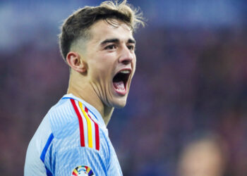 Gavi celebra triunfo de España y boleto a la Eurocopa 2024
