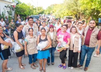 Inicia SEBIEN quinta entrega de paquetes alimentarios en Tamaulipas