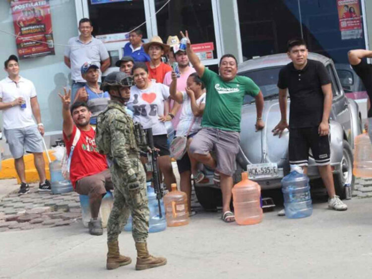 Guardia Nacional asegura restablecer el orden en Acapulco, tras huracán Otis