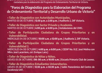 Convoca Gobierno Municipal a Foros Ciudadanos de Diagnóstico en Victoria