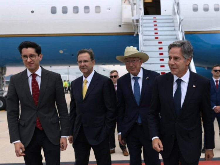 Antony Blinken, secretario de Estado de EU, llega a México; participará en Reunión de Alto Nivel