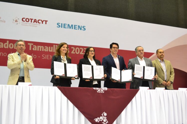 Firman convenio Gobierno del Estado y Siemens en materia de tecnología