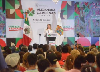 Arropan PRI, PAN y PRD a la Diputada Alejandra Cárdenas en su II informe