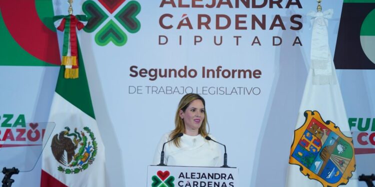 Arropan PRI, PAN y PRD a la Diputada Alejandra Cárdenas en su II informe
