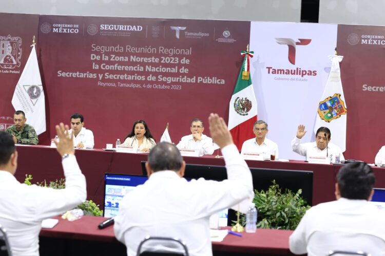 Secretarías de Seguridad del Noreste de México trabajan unidas para lograr la paz pública